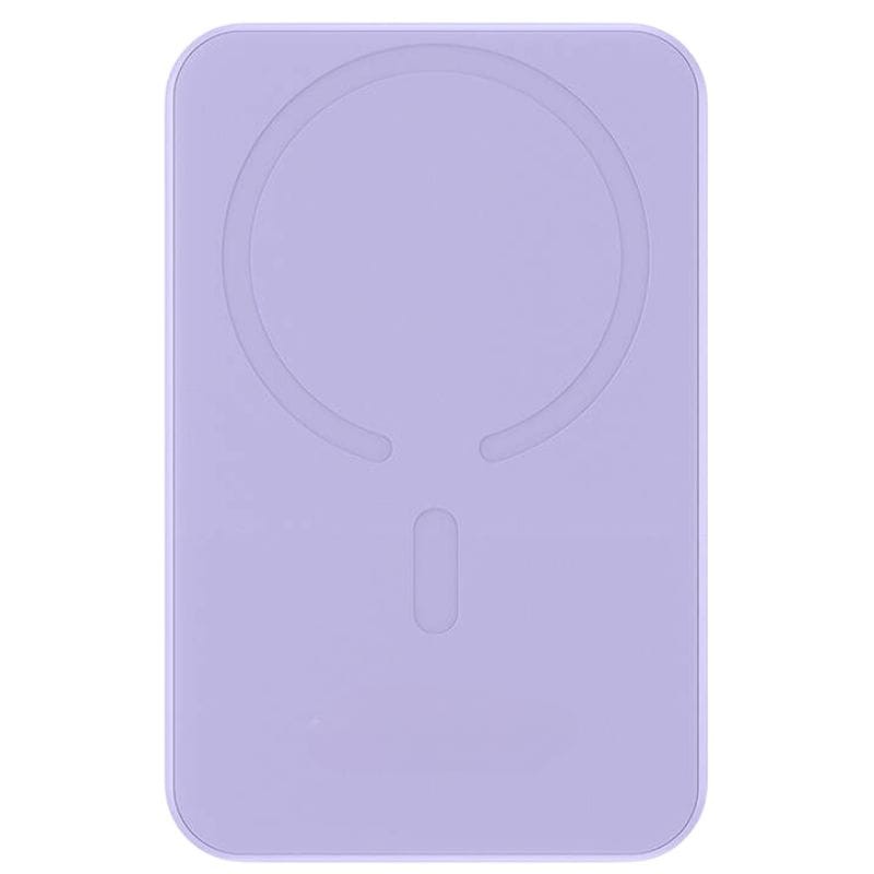 Power Bank Mini 5000mAh Baseus compatible con MagSafe Morado - Carga rápida 20W y Cable tipo C incluido - Ítem