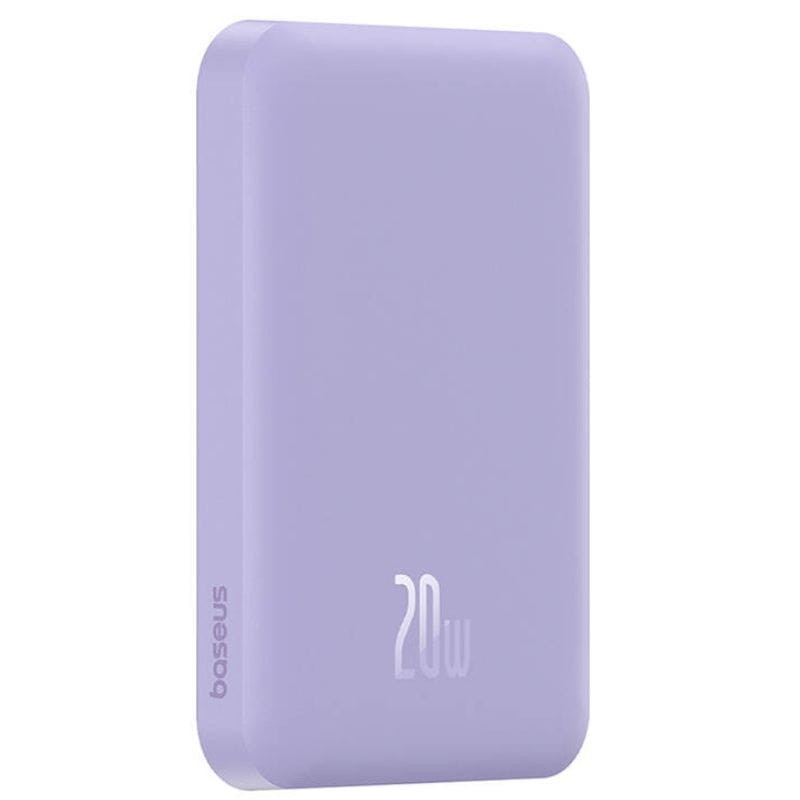 Power Bank Mini 5000mAh Baseus compatible con MagSafe Morado - Carga rápida 20W y Cable tipo C incluido - Ítem2