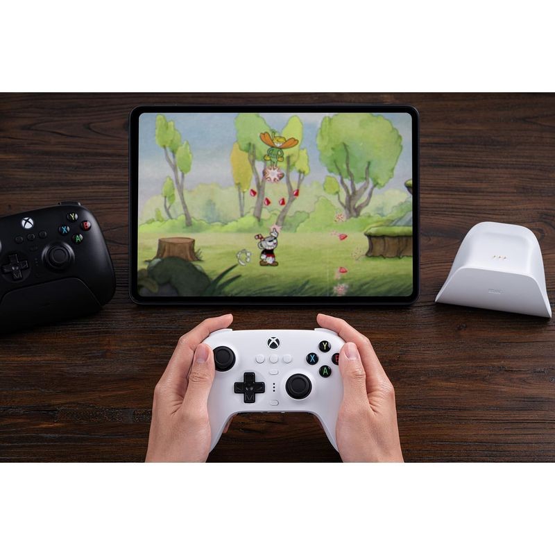 Gamepad 8BitDo Ultimate 3 Bluetooth/2.4G/Cable con adaptador + base de carga Blanco - Mando Para Xbox/Smartphone/PC - Ítem8