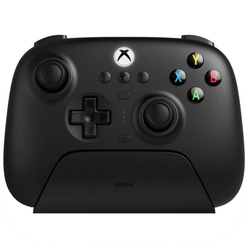 Gamepad 8BitDo Ultimate 3 Bluetooth/2.4G/Cabo com Adaptador + Base de Carregamento Preto - Controlador para Xbox/Smartphone/PC - Item