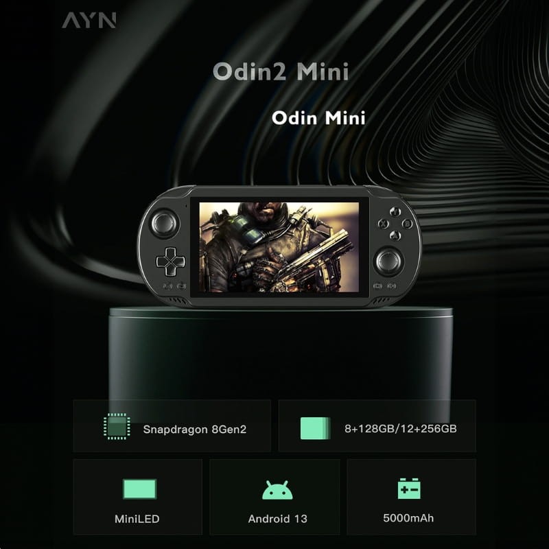 AYN Odin 2 Mini Pro 12Go/256Go/5'' Noir - Console Portable - Ítem5