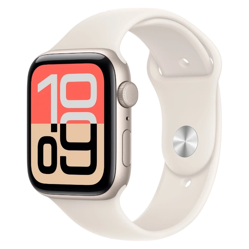 Apple Watch SE 3 GPS 44mm Blanco Estelar con Correa Deportiva Blanco S/M - Desprecintado