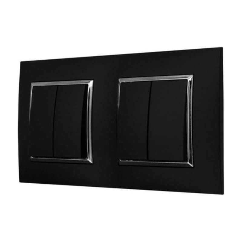 Avatto N-TS10-Frame-B2 Noir - Cadre pour Interrepteurs - Ítem3