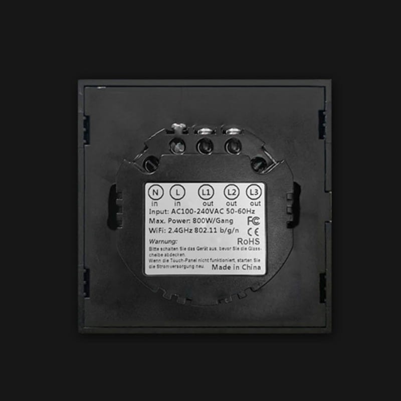 Avatto TS02-EU-B1 1 Botón WiFi Negro - Interruptor Táctil Inteligente - Ítem3