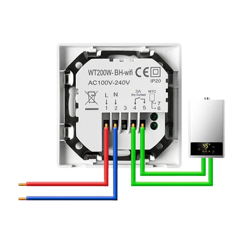 Avatto WT200-BH-3A-W WiFi Blanco - Termostato Inteligente - Ítem3