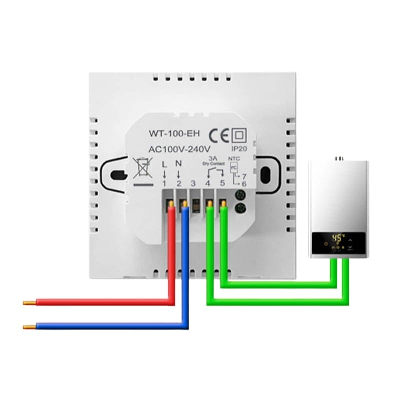 Avatto ZWT100-BH-3A ZigBee Blanco - Termostato Inteligente - Ítem2