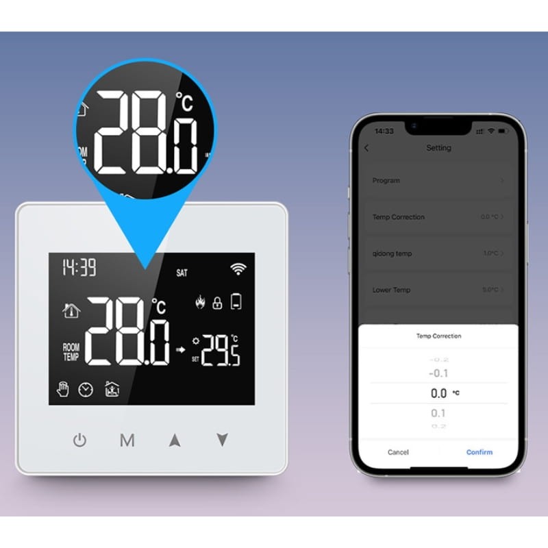 Avatto WT198 WiFi Blanc - Thermostat intelligent - Ítem3