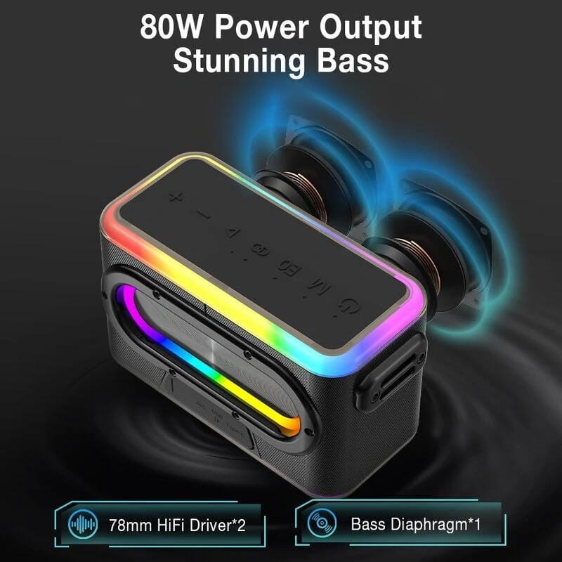 BlitzWolf BW-WA6 RGB 80W Preto - Altifalante Bluetooth - Item2