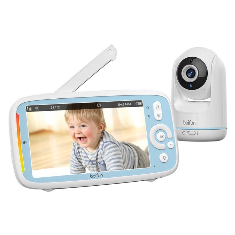 Boifun VB805 720p 5'' Bidireccional Blanco - Vigilabebés - Ítem