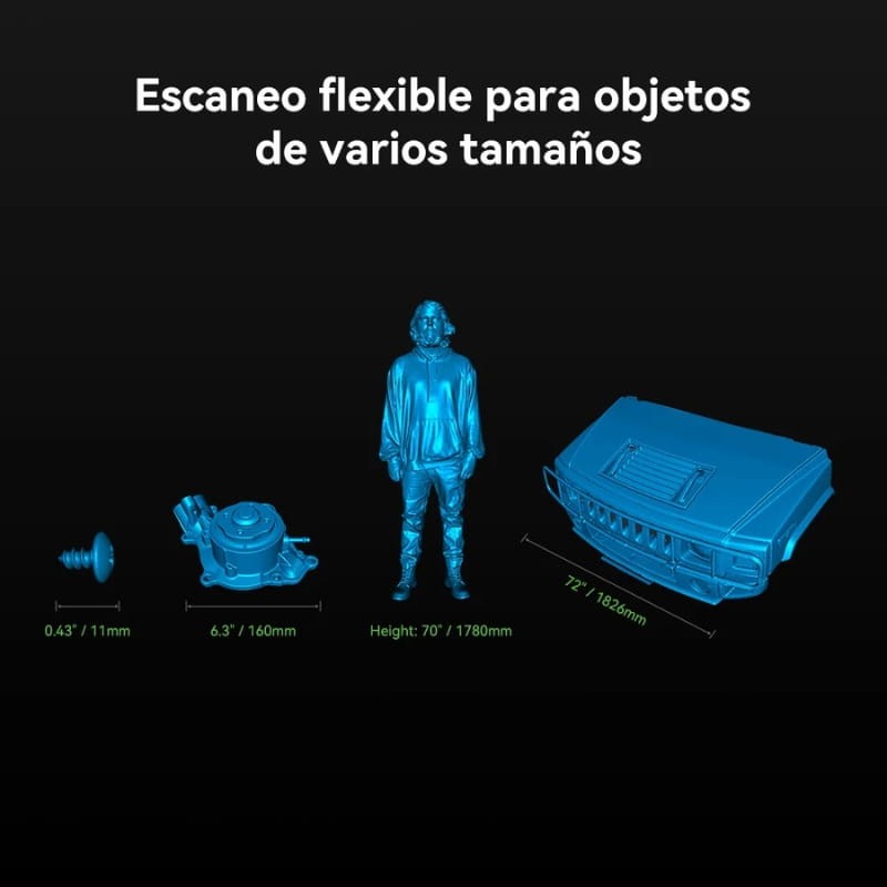 Escáner 3D Creality CR-Scan Raptor para impresión 3D, precisión de 0,02 mm, seguimiento antivibración, velocidad de escaneo de hasta 60 fps, soporte de objetos de 5 a 2000 mm - Ítem5