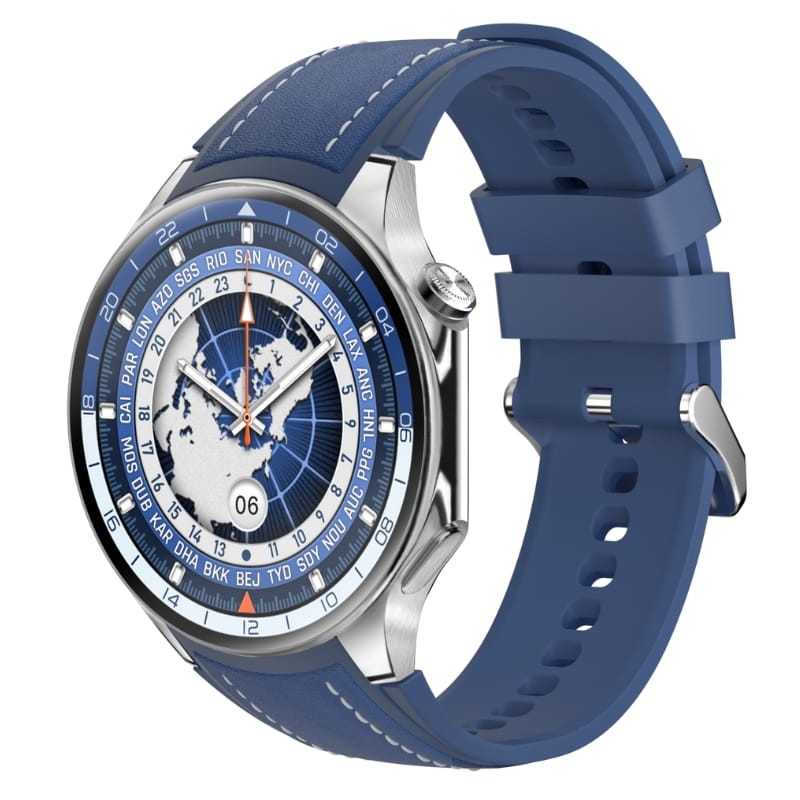 DT NO.1 HD Watch X Azul con Correa de Cuero - Reloj Inteligente - Ítem