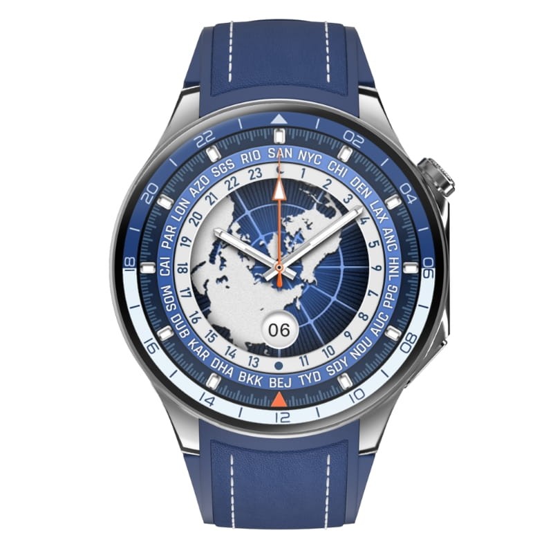 DT NO.1 HD Watch X Azul con Correa de Cuero - Reloj Inteligente - Ítem1