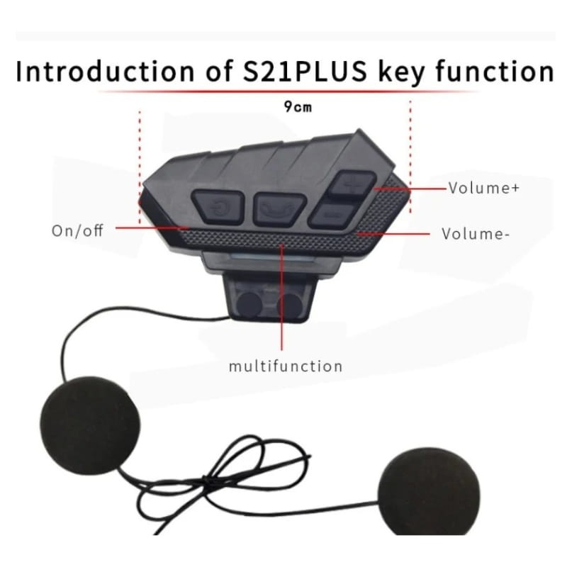 EuroFone S21 Plus Full Duplex para 2 conductores - Intercomunicador para Moto - Ítem1