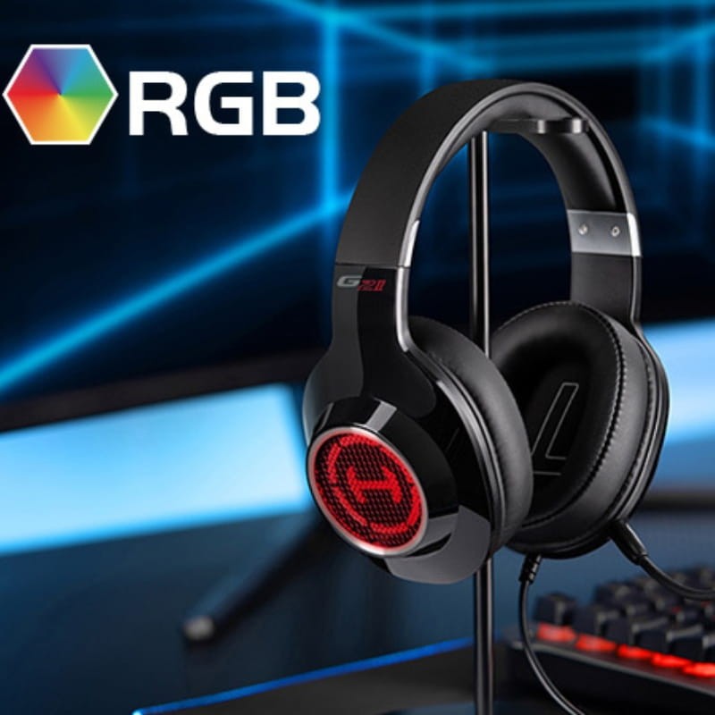 Edifier G2 II RGB Preto/Vermelho - Auscultadores para jogos - Item5