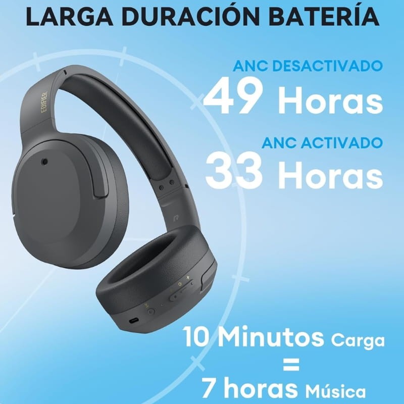 Edifier W820NB Plus ANC Gris - Casque Bluetooth - Ítem4