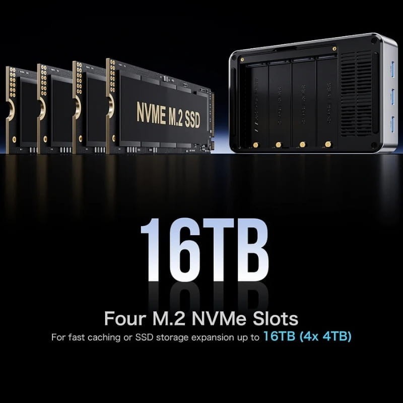 GMKtec NucBox G9 Intel Twin Lake N150/12GB LPDDR5 RAM/64GB eMMC/1TB SSD M.2 /Cuatro Bahías y Sistema Dual - Ítem4