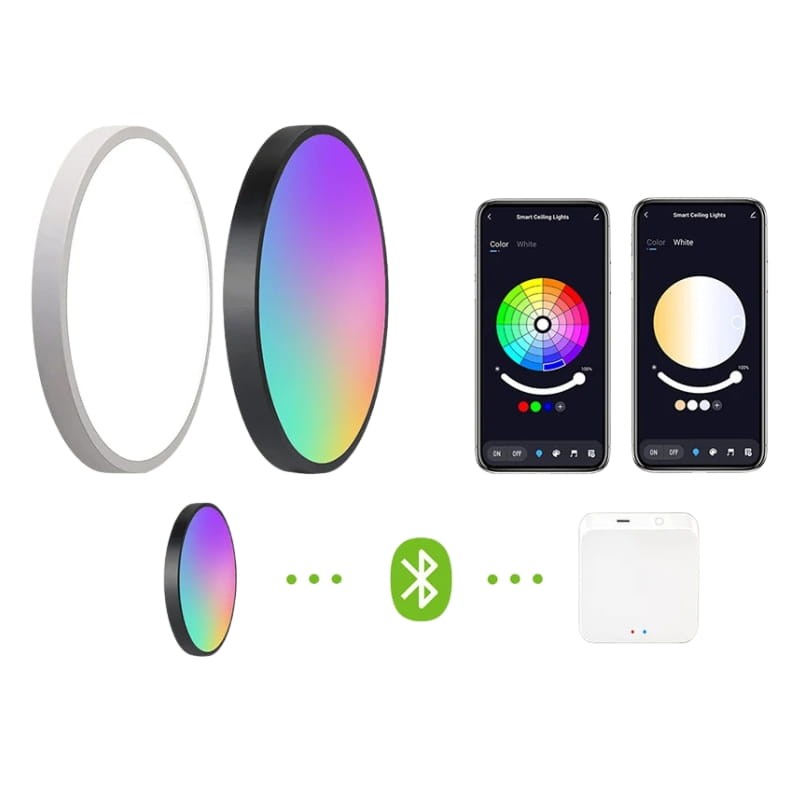 Gosund LB13 300mm RGB Bluetooth Branco - Candeeiro de teto inteligente - Item4