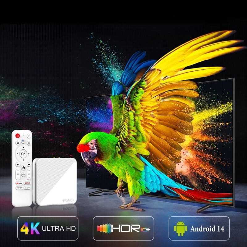 H96 Max H313 4K 2GB/16GB Android 14 Branco - Android TV - Item4