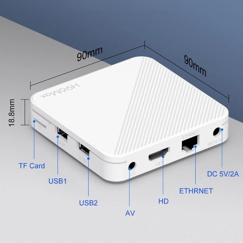 H96 Max H313 4K 2GB/16GB Android 14 Branco - Android TV - Item6