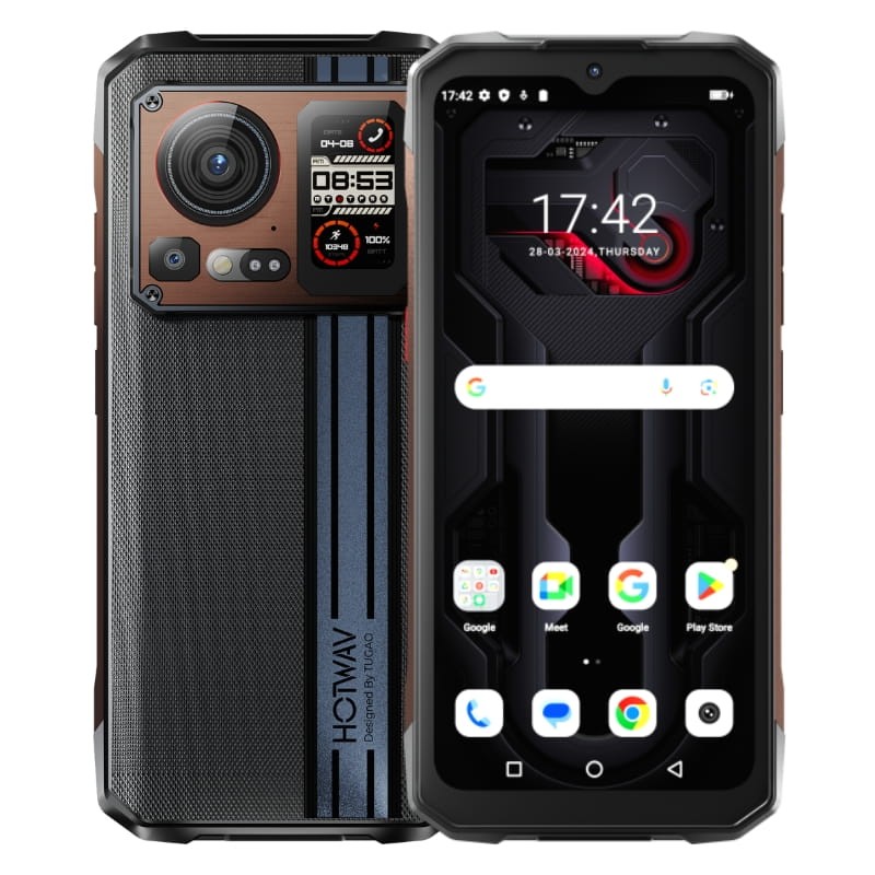 Hotwav Cyber 15 12Go/256Go Brun - Téléphone mobile durci - Ítem