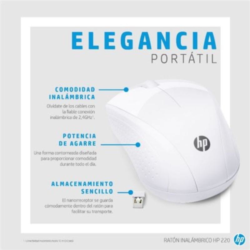 HP 220 Blanco Nieve - Ratón inalámbrico - Ítem3