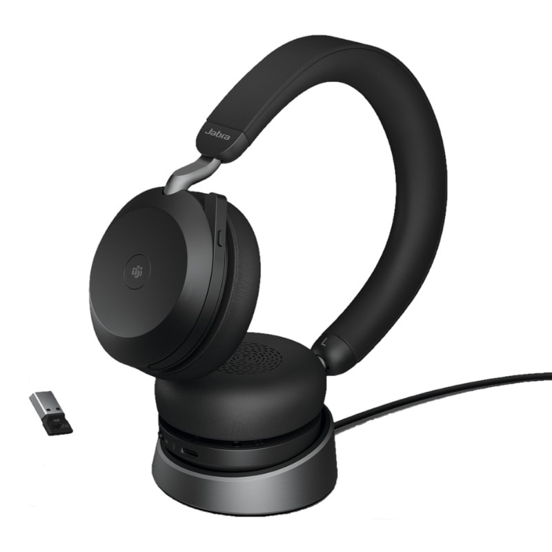 Jabra Evolve2 75 UC ANC Negro - Auriculares Inalámbricos con Micrófono y Soporte de Carga - Ítem