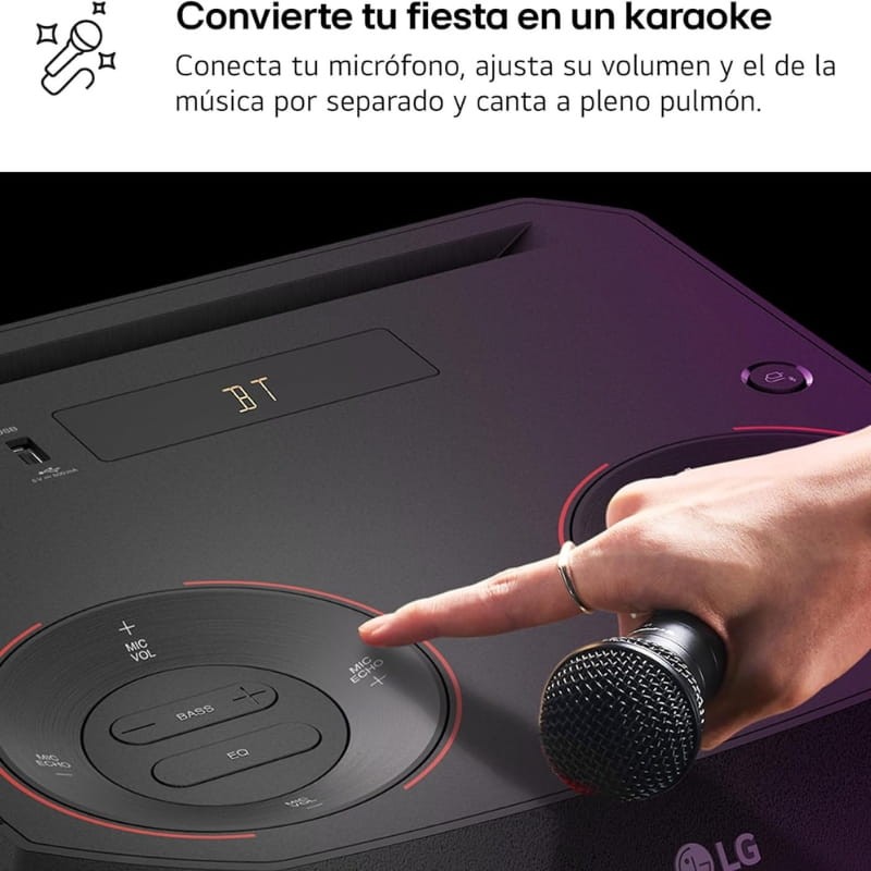 LG XBOOM RNC2 80W Karaoke Noir - Enceinte Bluetooth - Ítem7