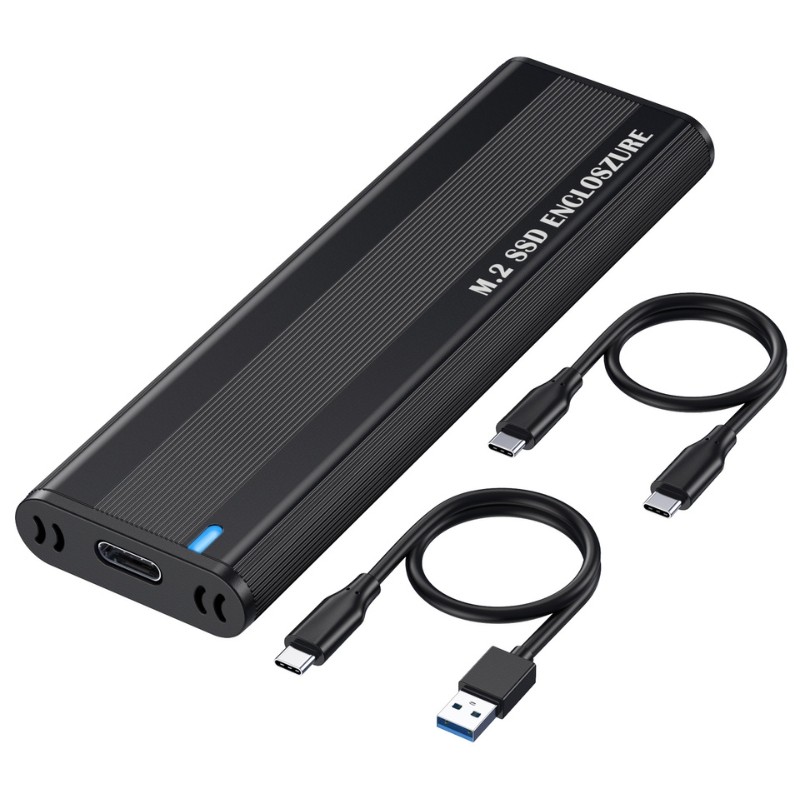 Caixa SSD M2 NVME/NGFF USB-A USB-C Preto - Item