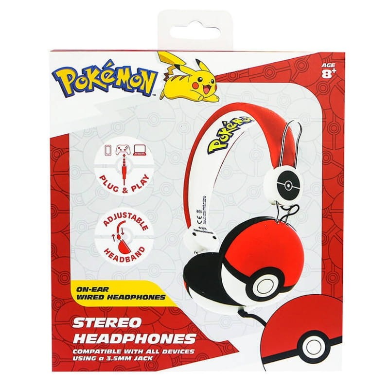 OTL Pokemon Pokeball Dome Vermelho - Auscultadores para crianças - Item4