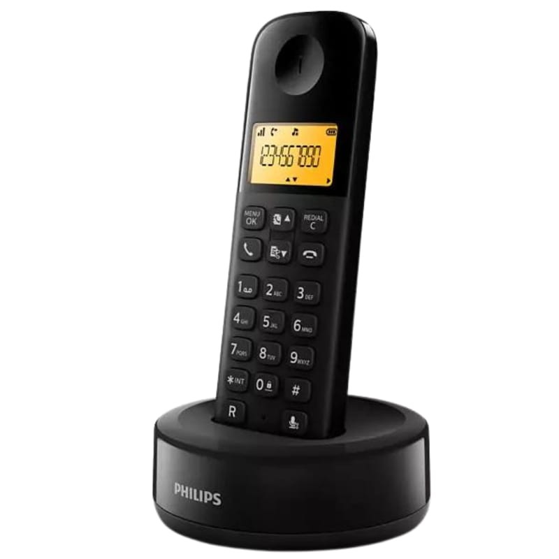 Philips D1601B/34 Preto - Telefone DECT - Item1