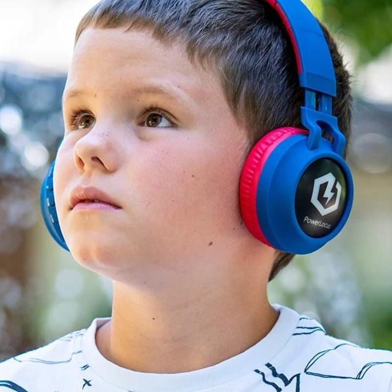 PowerLocus Buddy Bleu/Rouge - Casque d'écoute sans fil pour enfants - Ítem4