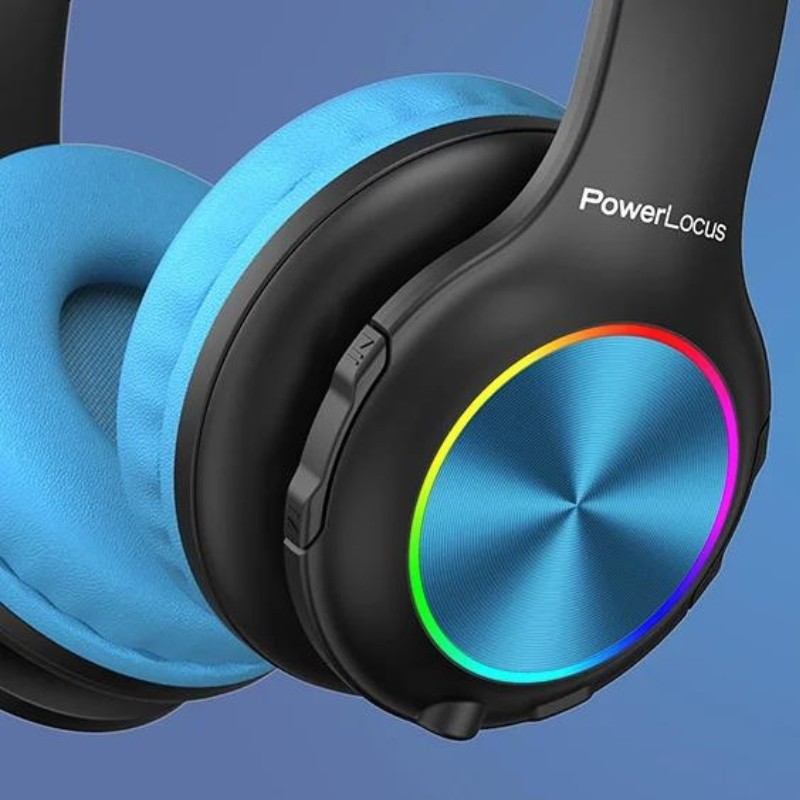 PowerLocus PLED RGB Bleu/Noir - Casque sans fil pour enfants - Ítem1