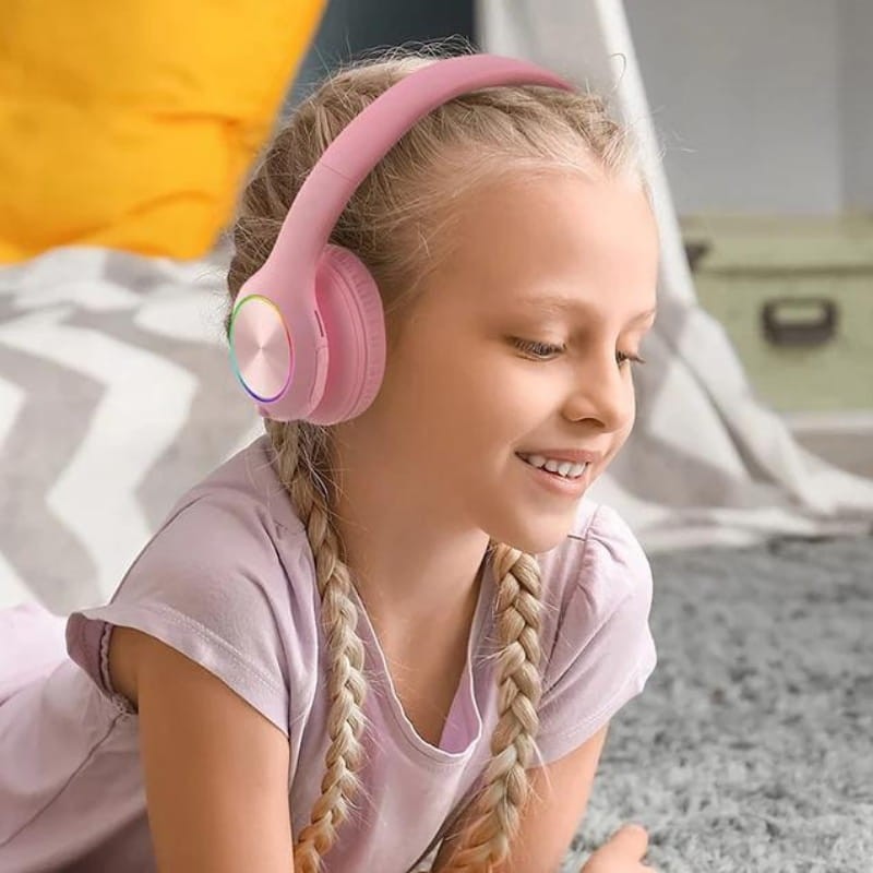 PowerLocus PLED RGB Rose - Casques d'écoute sans fil pour enfants - Ítem5