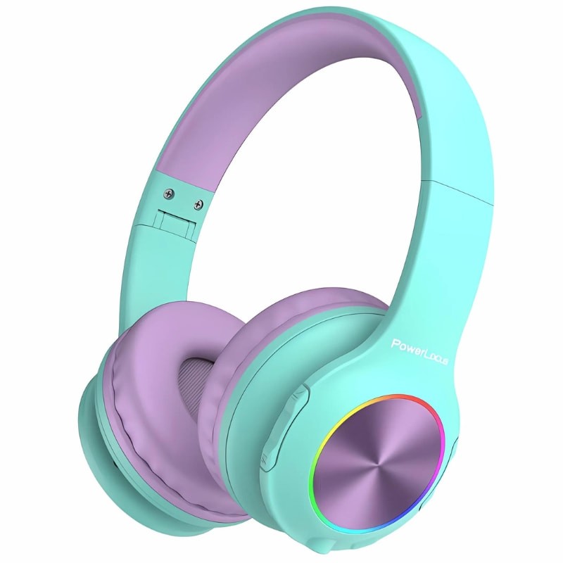 PowerLocus PLED RGB Turquoise/Violet - Casque sans fil pour enfants - Ítem