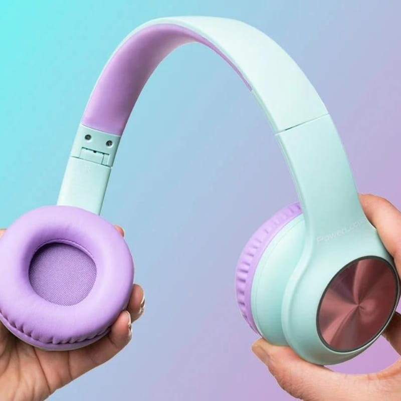 PowerLocus PLED RGB Turquoise/Violet - Casque sans fil pour enfants - Ítem2