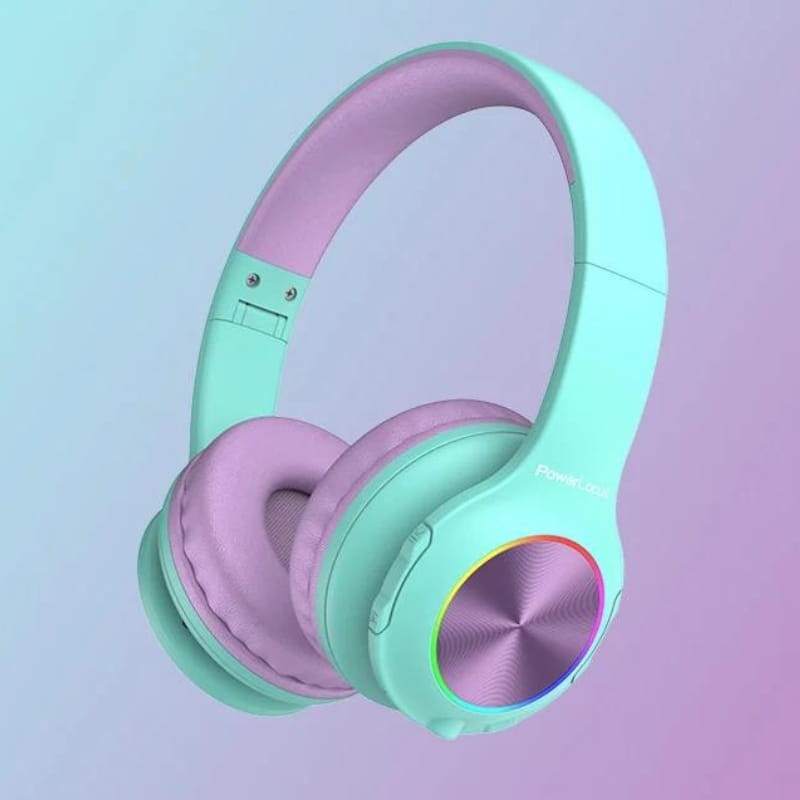 PowerLocus PLED RGB Turquoise/Violet - Casque sans fil pour enfants - Ítem3