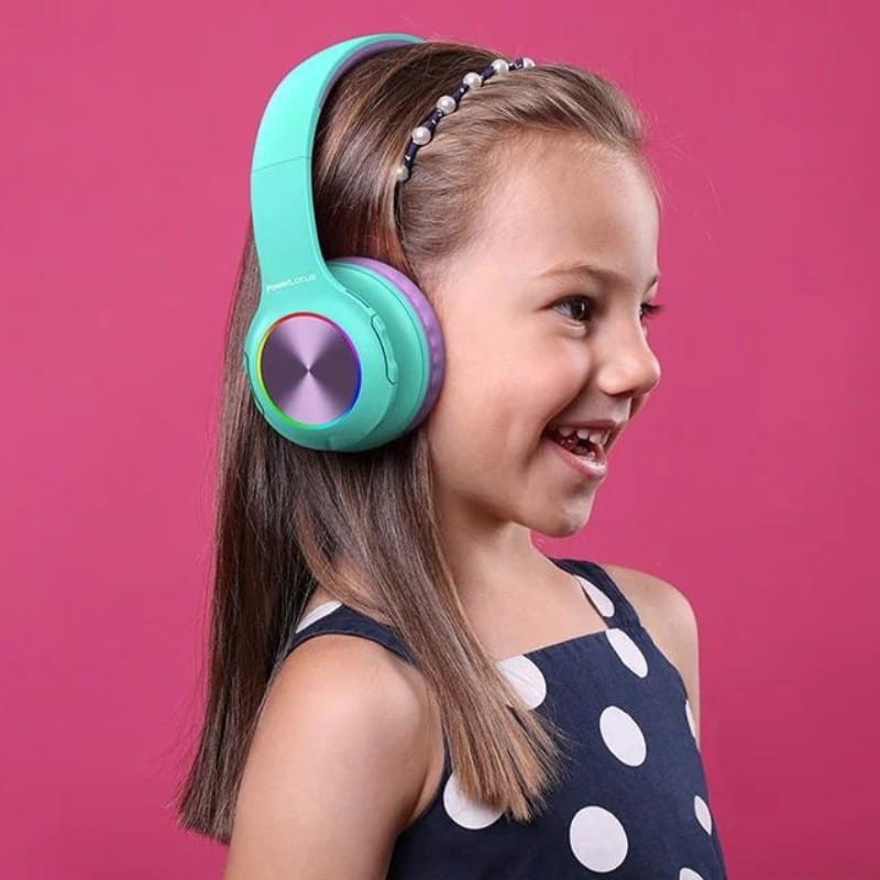 PowerLocus PLED RGB Turquoise/Violet - Casque sans fil pour enfants - Ítem5