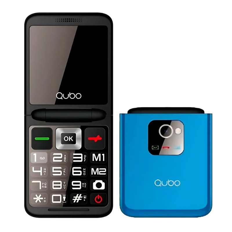 Qubo X-10 Qubo X-10 Bleu - Téléphone portable pour les personnes âgées - Ítem