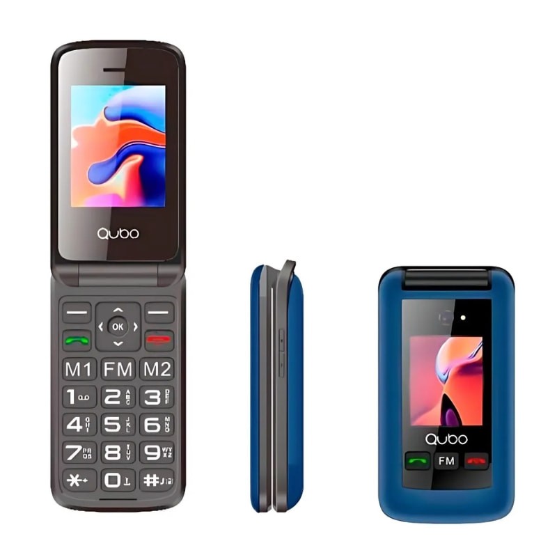 Qubo X-247BL Bleu - Téléphone portable pour les personnes âgées - Ítem