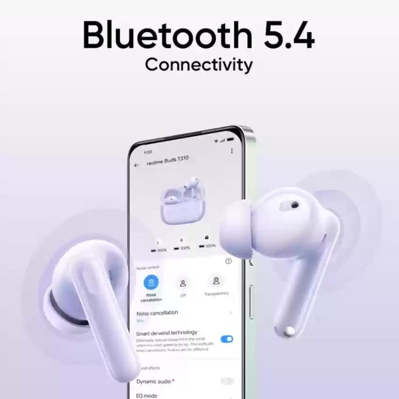 Realme Buds T310 ANC Branco - Auscultadores Bluetooth - Item4