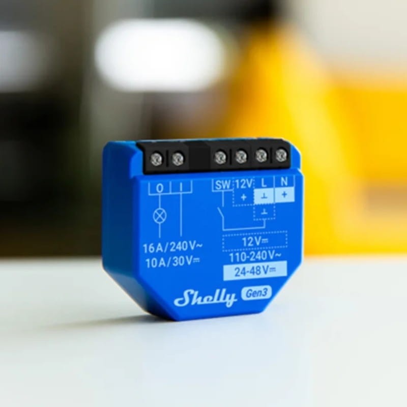 Shelly 1 Gen3 Azul - Relé Inteligente WiFi - Ítem1