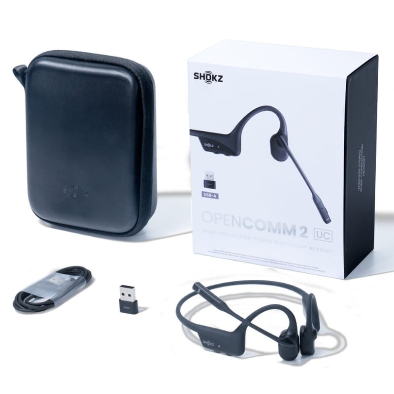 Shokz OpenComm 2 UC USB-A Preto - Auscultadores de condução óssea - Item4