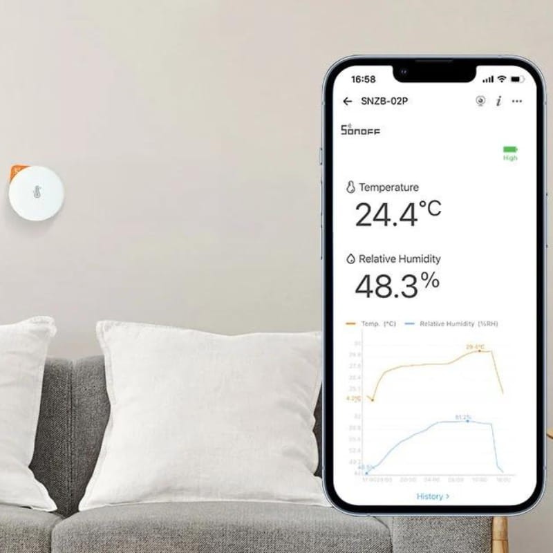 Sonoff SNZB-02P Zigbee - Sensor de temperatura e humidade - Item5