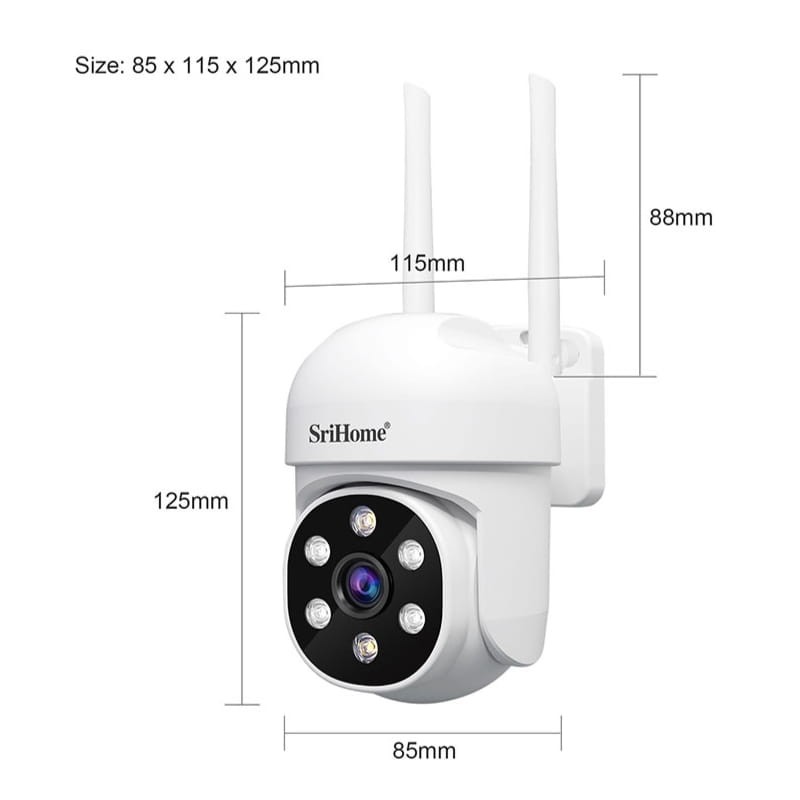 SriHome SH061 2MP/1080P IP66 - Ítem3