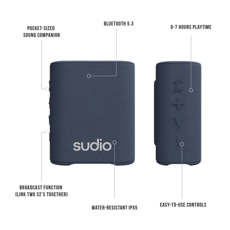 Sudio S2 Azul - Altifalante Bluetooth - Item2