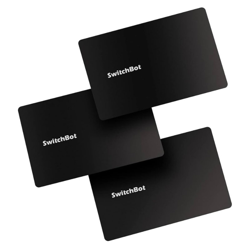 SwitchBot Keycard (Pack x 3) Preto - Cartão de acesso para SwitchBot Keypad Touch - Item