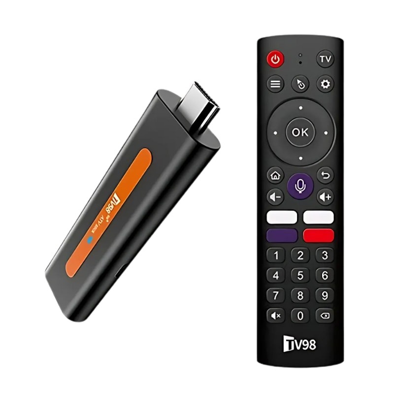 TV98 ATV Stick H618 2GB/16GB Android 14 Preto - Item