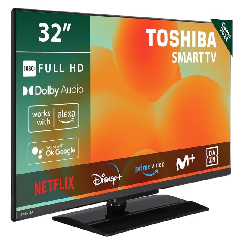 Toshiba 32LV3E63DG 32'' Full HD Smart TV Preto - Televisão - Item1