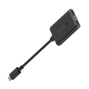 Viture Pro USB-C XR Charging Adapter para iPhone Preto - Adaptador para óculos de realidade aumentada