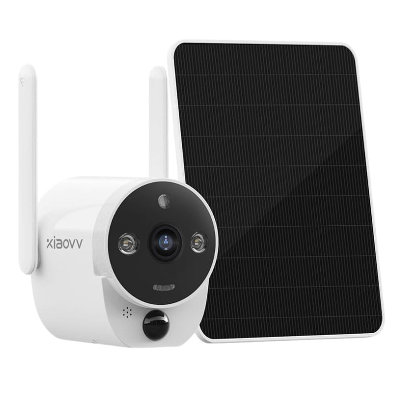 Xiaovv B6 FullHD 2MP Panel Solar WiFi Blanco - Cámara de Seguridad - Ítem